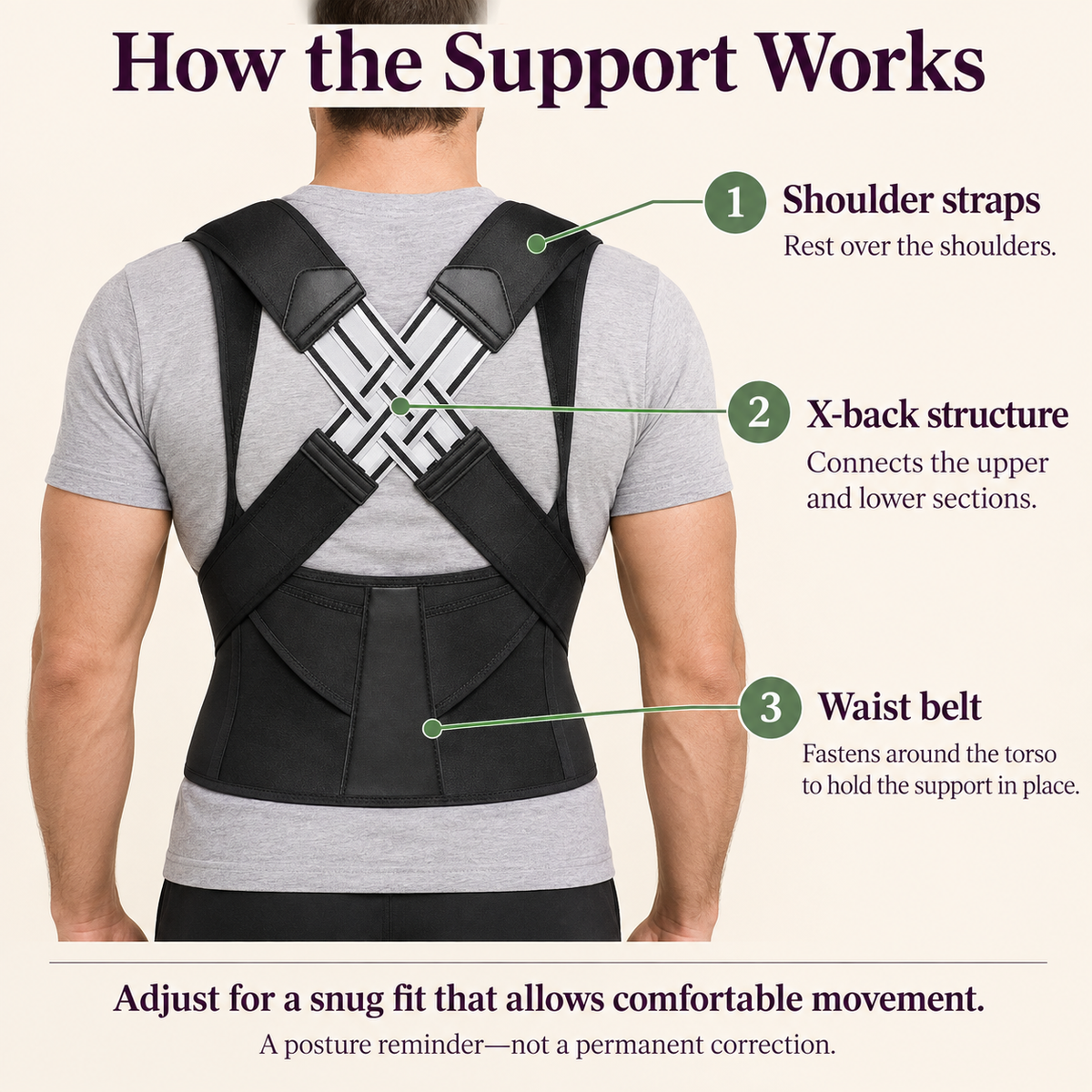 Pelviora AlignCore™ — Adjustable Posture Support System